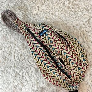 Kavu Rope Rope Sack Sling Crossbody Backpack Fluorescent Triangles